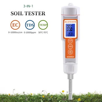  Измеритель почвы 3 в 1 TDS / EC / температуры, урожая, Тестер качества почвы для цветов, садоводства, сельского хозяйства, лесоводства, садоводства