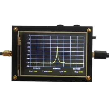  Новый анализатор спектра 6G 4-дюймовый сенсорный экран 40 МГц ~ 6000 МГц тестер сигнала