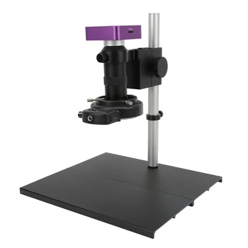  51-Мегапиксельная цифровая видеокамера-микроскоп с объективом 130X C Mount, Светодиодная подставка для ремонта печатных плат, штекер AC100‑240VEU