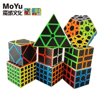  MOYU Magico Cubo 3x3 2x2 4x4 5x5 Pyraminx Megaminx SQ1 Косой Углепластиковый Магический Скоростной Куб 3x3x3 Головоломка 큐브 кубики головол Игрушка