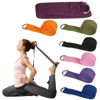  Женский эластичный ремень для йоги, многоцветный пояс с D-образным кольцом, веревка для фитнеса, Тренажерная площадка, резинки для фитнеса с сопротивлением ног, пояс для йоги