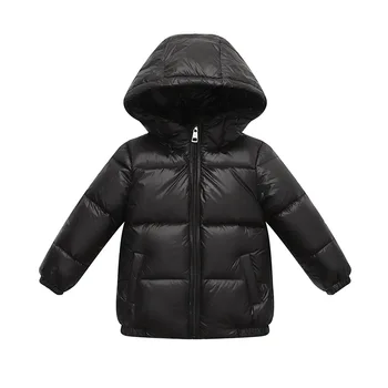  Детская зимняя толстая куртка на 90% утином пуху, высококачественная весенняя куртка, верхняя одежда для девочек и мальчиков, зимняя одежда с капюшоном