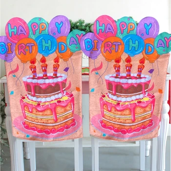  Чехол для стула, чехол для детского стула на день рождения, красочный чехол для стула на день рождения, декор для классного стула на день рождения для домашней вечеринки